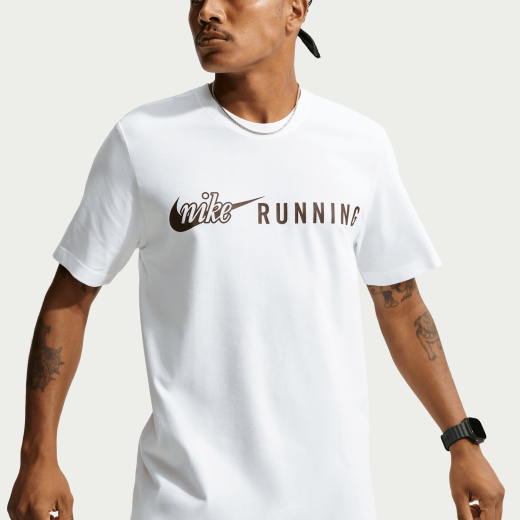Nike Dri-FIT Running — t-shirt blanc